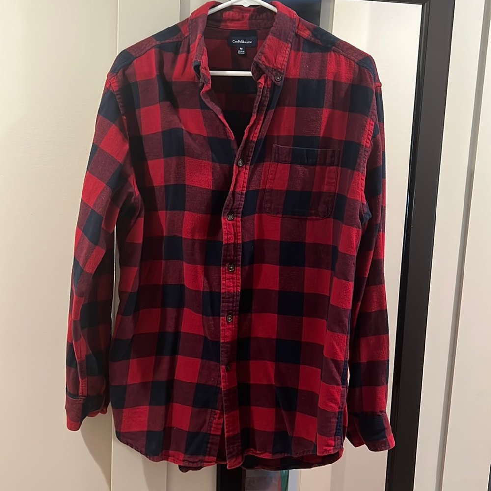Croft & Barrow cozy red Buffalo plaid flannel